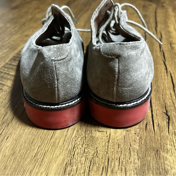 Crewcuts J. Crew Suede Oxford’s Contrast Rubber Sole Boys Shoes - Picture 8 of 9